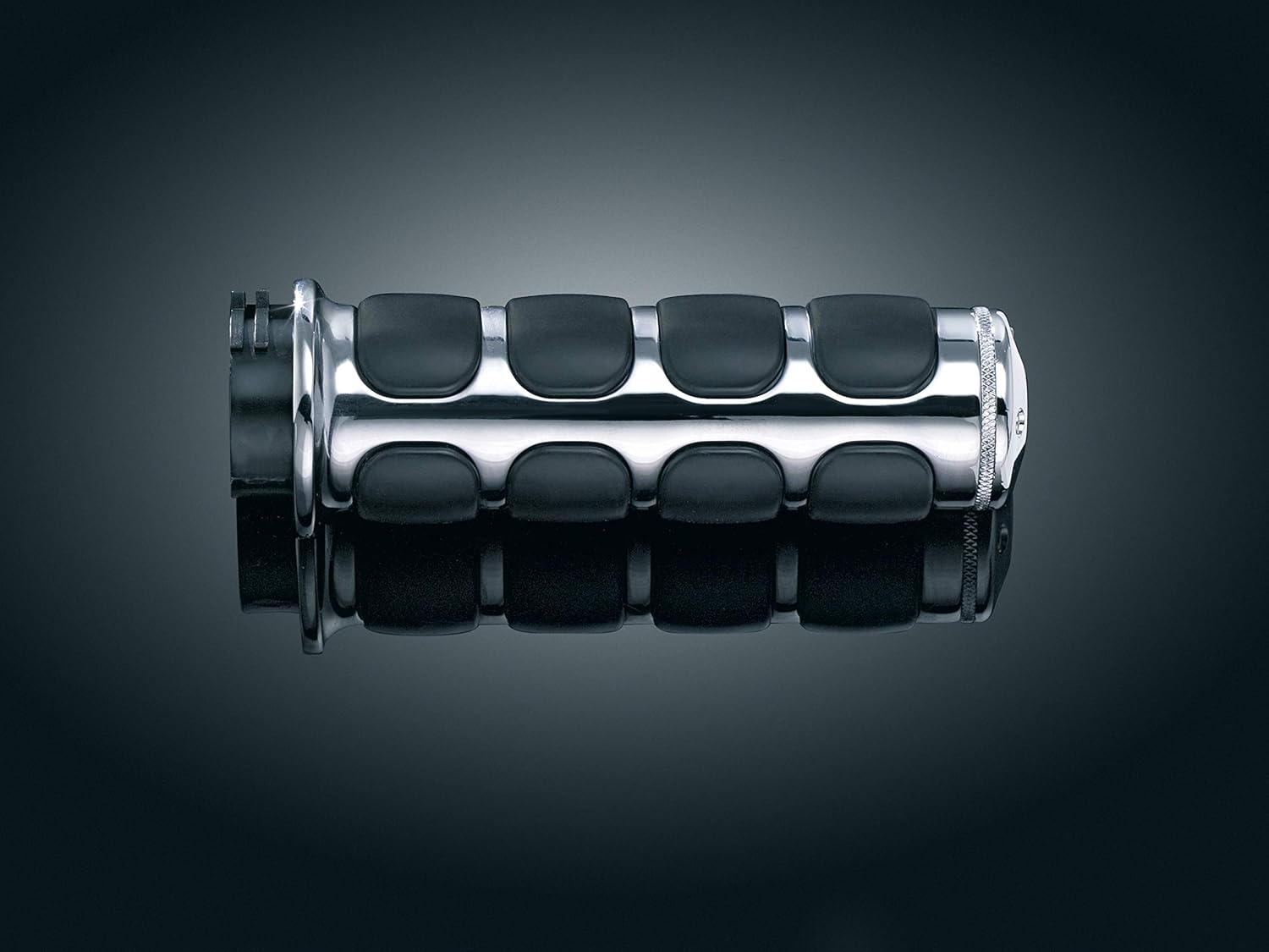 Kuryakyn 6205 Premium ISO Handlebar Grips for Dual Cable Throttle Control: 1982-2019 Harley-Davidson Motorcycles, Chrome, 1 Pair: Kuryakyn: Automotive