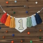 HODIHIWI Handmade Rainbow 1st Birthday HighChair Banner Colorful Party Decoration For Girls Boys Baby Shower Kids Bedroom