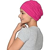 SAKUCHI Chemo Silky Soft Slouchy Snood Bamboo Cap Beanie for Women Cancer Hair Loss Turban Hat Chemo Headwear Women