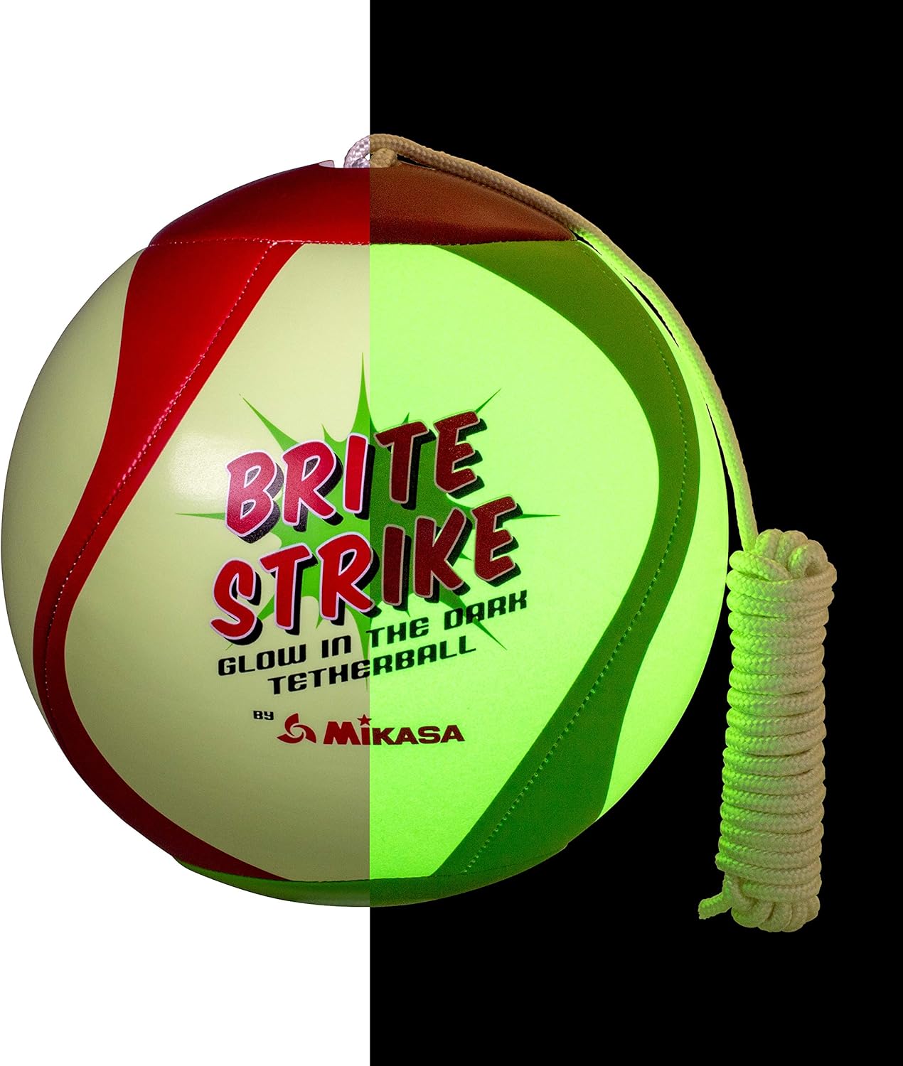 Mikasa Glow in The Dark Outdoor Tetherball, Multicolor : Tetherball Equipment : Sports & Outdoors