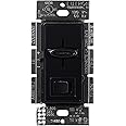 Lutron Skylark LED+ Dimmer Switch for Dimmable LED, Halogen and Incandescent Bulbs | 150W/Single-Pole or 3-Way | SCL-153P-BL | Black