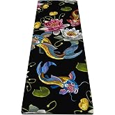 nuveti Yoga Mat Print Extra Thick TPE Non Slip Fitness Exercise Mat with Carrying Bag,72"x24" Extra Thick 6MM Exercise &amp; Workout Mat for Yoga, Pilates Fitness and Floor Exercises