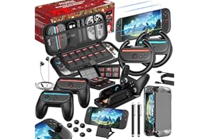 HEYSTOP Switch 2 Case for Nintendo Switch 2, 25 in 1 Switch 2 Accessories Kit for Nintendo Switch 2: Carrying Case,Screen Pro