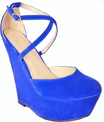 electric blue ladies shoes