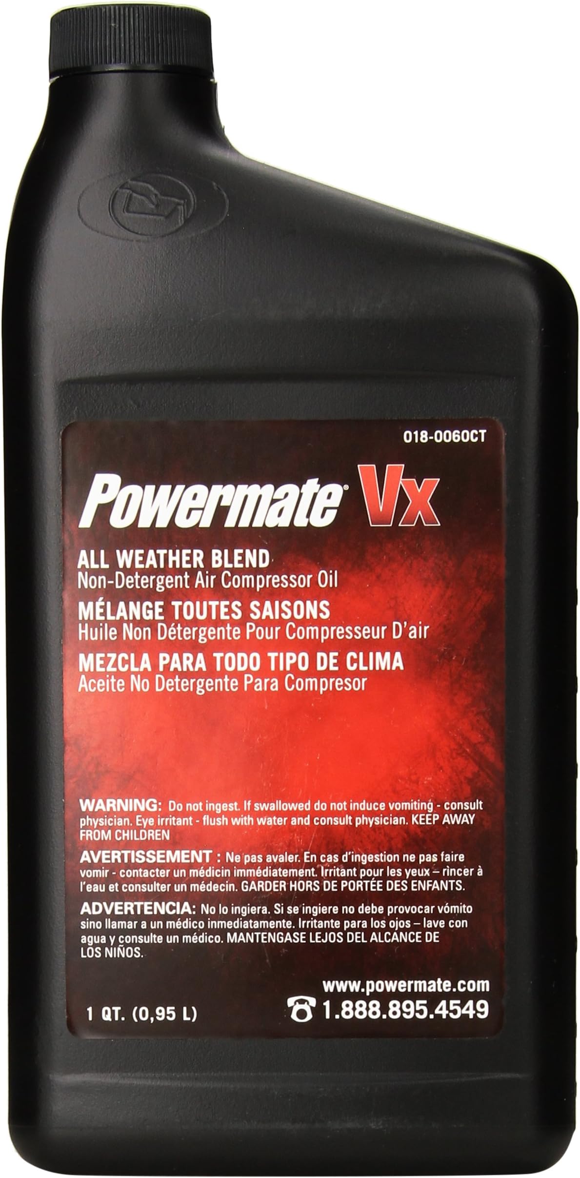 Powermate 018-0060CT Air Compressor Oil, 1-Quart