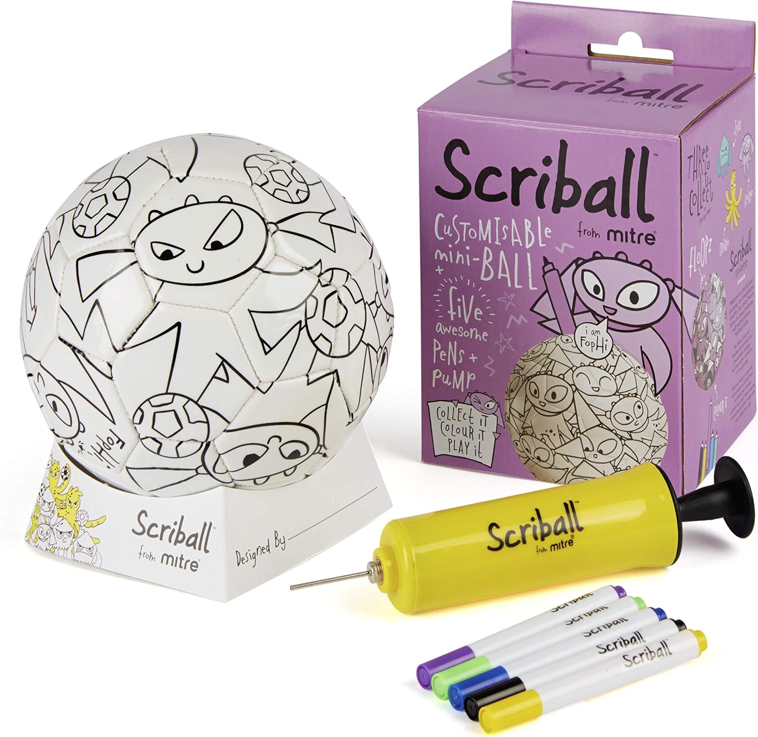 Mitre Scriball Ooodles, Purple/Multi