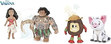 Vaiana Moana Pack Of 4 Plush Vaiana Maui 26 Cm Boy Girls 26 Pua 24 Cm Transylvania Mascot Pig Kakamora 26 Cm Pirate Coconut Quality Super Soft Pack4modt3 Amazon De Spielzeug