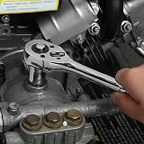 WORKPRO 39-Piece Drive Socket Set 1/4 and 3/8, CR-V Metric Imperial Sockets view 7