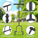 Ohuhu Lawn Aerator Hollow Tine Core Aerator with Bags Cleaning Tool 39in view 4