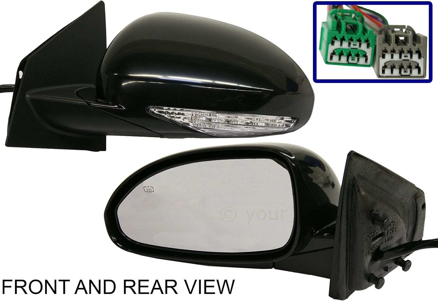 BUICK ENCLAVE 0812 SIDE MIRROR LEFT DRIVER, POWER, HEATED