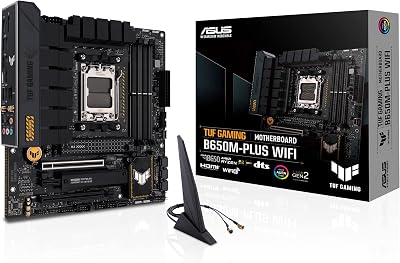 ASUS TUF GAMING B650M-PLUS WIFI AM5 Micro-ATX Motherboard DDR5 PCIe 5.0 M.2
