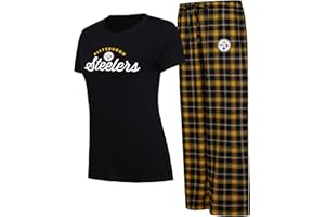 Concepts Sport Women's NFL Arctic T-Shirt & Flannel Pants Sleep Set