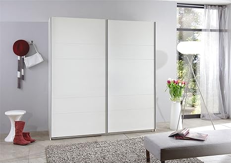 Wimex German Chess 2 Door 135cm Sliding Slider Door Wardrobe White