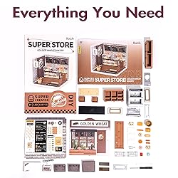 Rolife Plastic House Building Set Toy DIY Miniature