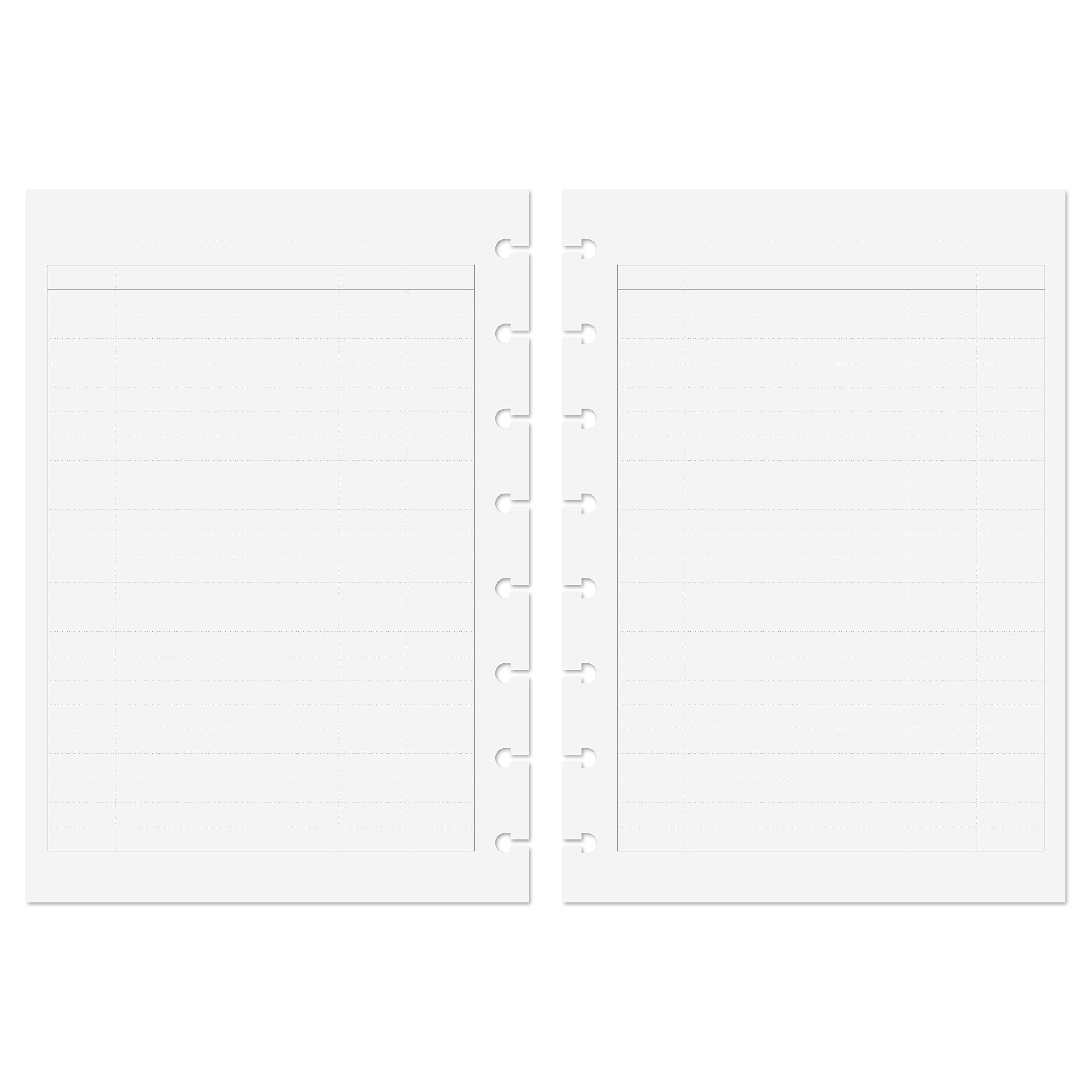 Discagenda Planner Insert Refills Discbound 60 Sheets 120gsm 80lb 148x210mm (Finance, A5)