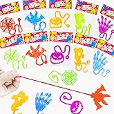 60 PCS Halloween Sticky Hands Toys Gifts Bulk for Toddlers,Halloween Party Favors Treats for Kids,Boo Basket Pinata Goody Bag Stuffers Fillers,School Classroom Prizes Trinkets handouts for Students