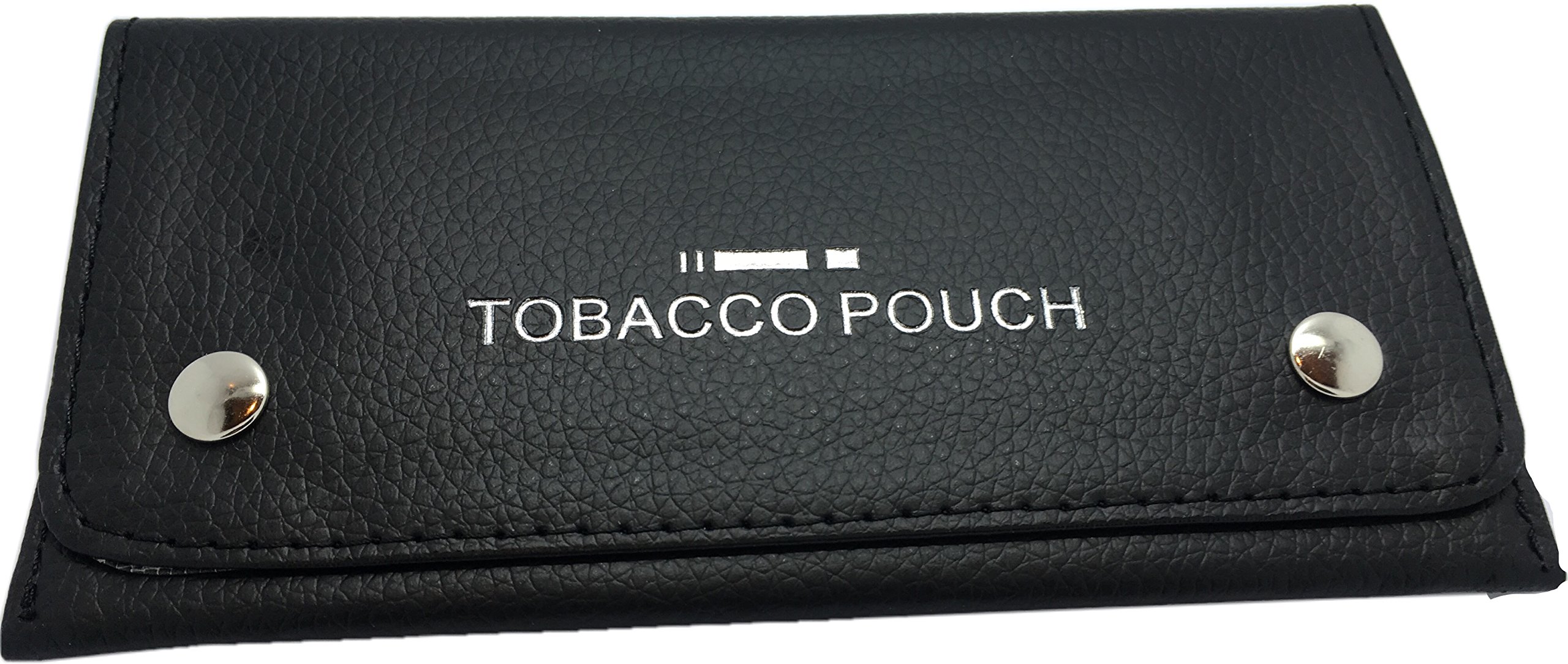 Black Tobacco Pouch Rizla Slot Pouch Soft PU Leather Fully Lined Tobacco Purse Wallet By HomeElabador (black)