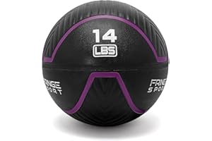 FringeSport Indestructible Medicine Ball/Ultra Durable Weighted Medicine Ball for Slamballs, Wallballs, and WODs