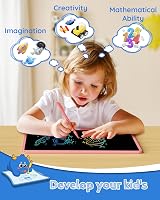 TEKFUN 16inch LCD Writing Tablet for Kids and Adults Pink with Stylus Lanyard view 3