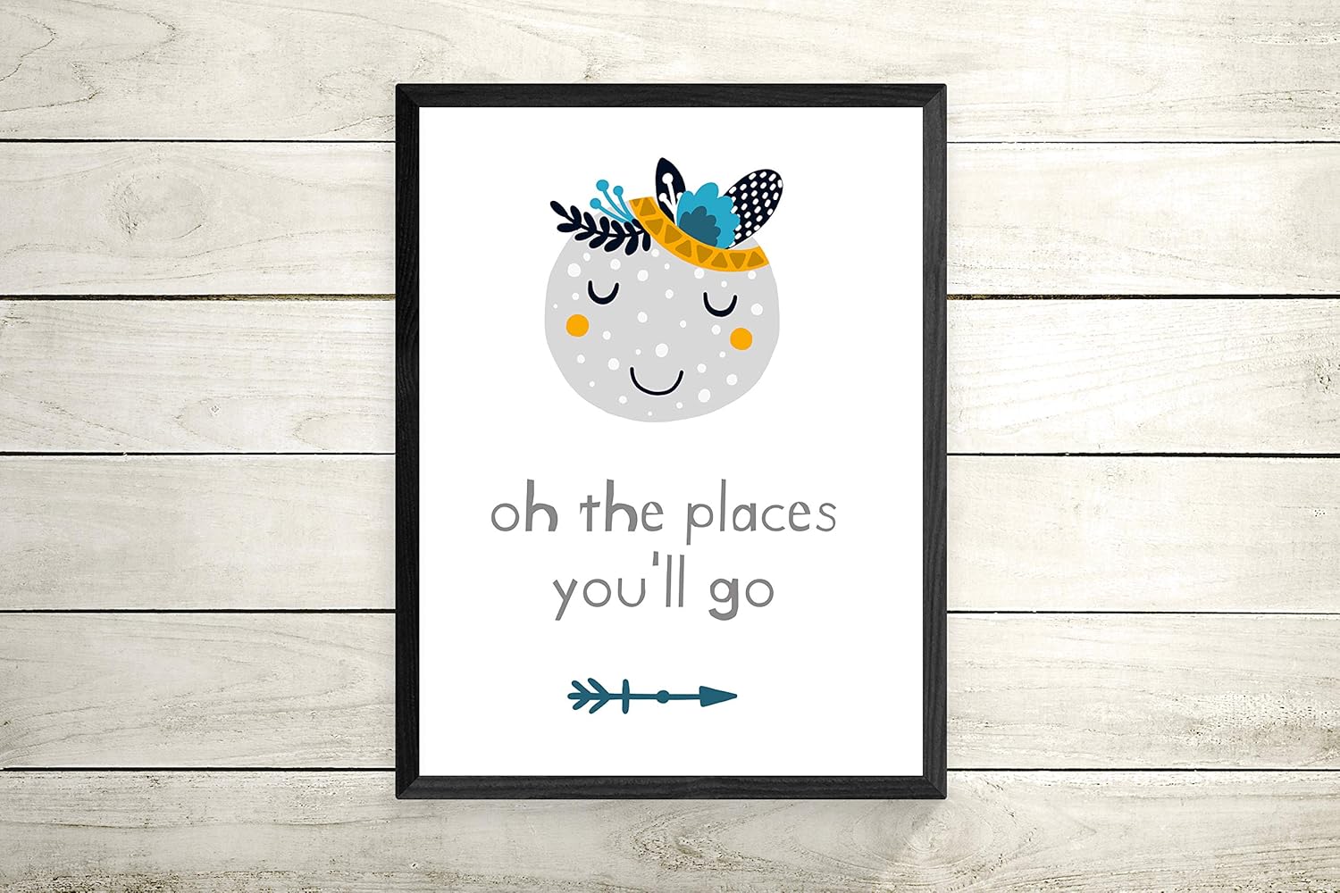 Oh The Places You Ll Go Quote Print Nursery Pictures Prints