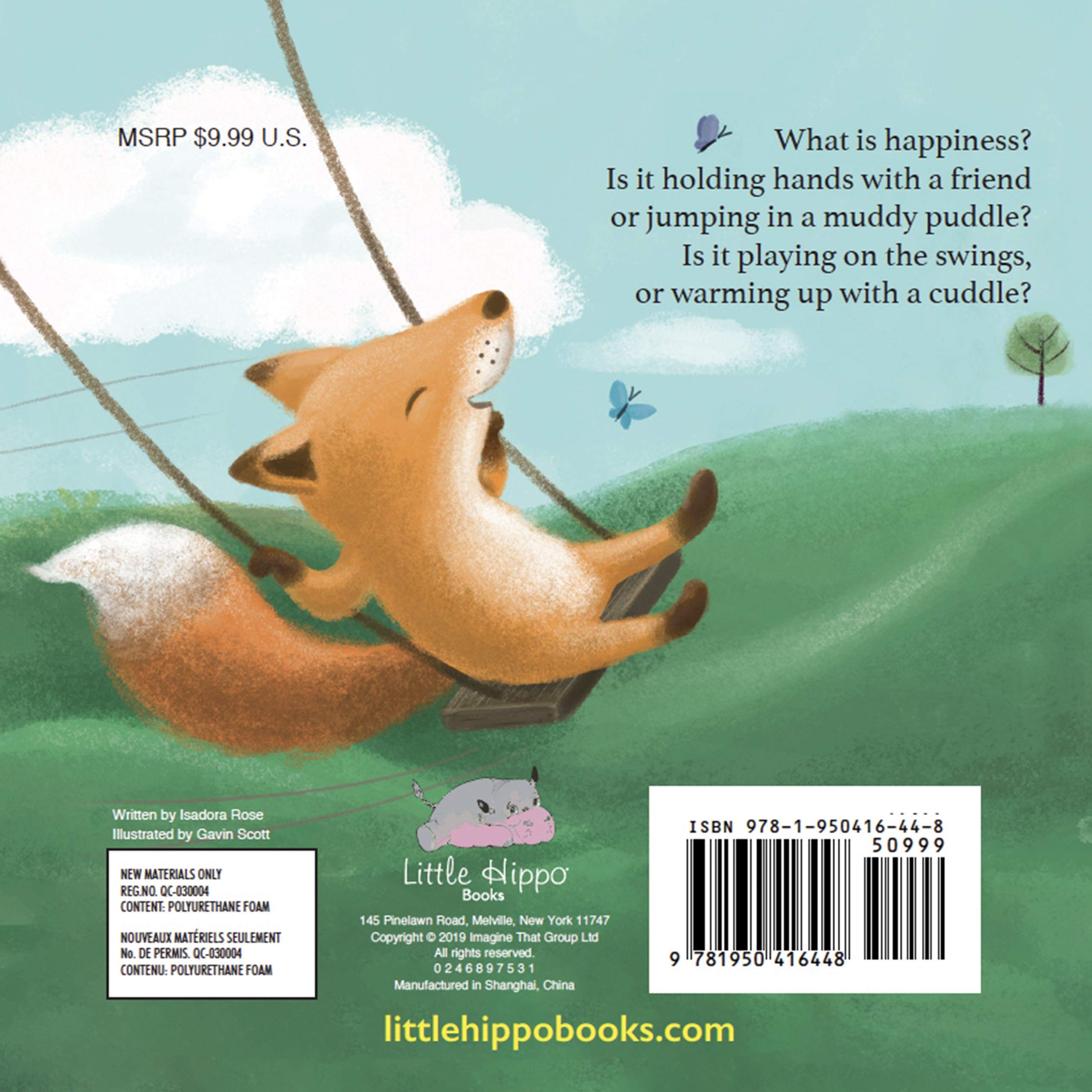 Happiness Is Little Hippo Books Children S Padded Board Book Isadora Rose Gavin Scott Gavin Scott 9781950416448 Amazon Com Books