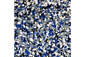 SIMIRON 40 lb Box Decorative Chip Flakes for Epoxy Floor Coating (FB-310 Orbit Blend 1/4" Size) Protection/Enhancement for All Surfaces - for Garages, Basements, & More