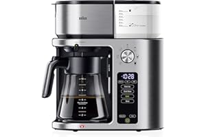Braun MultiServe Plus 10-Cup Drip Coffee Maker - Hot & Cold Multi-Serve Brewer with Programmable Timer and Auto Start, Over I