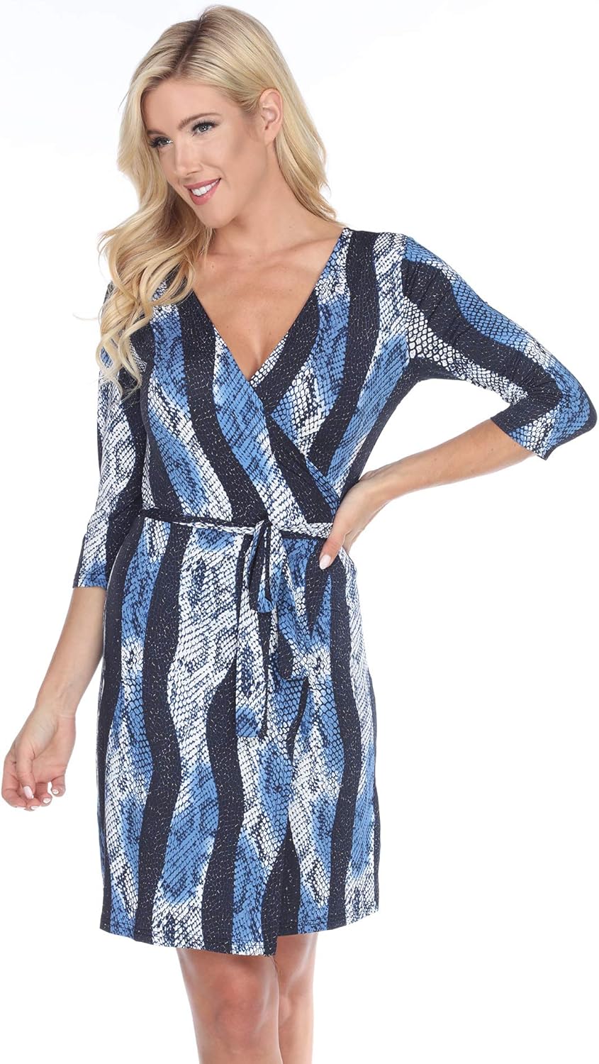 next animal print wrap dress