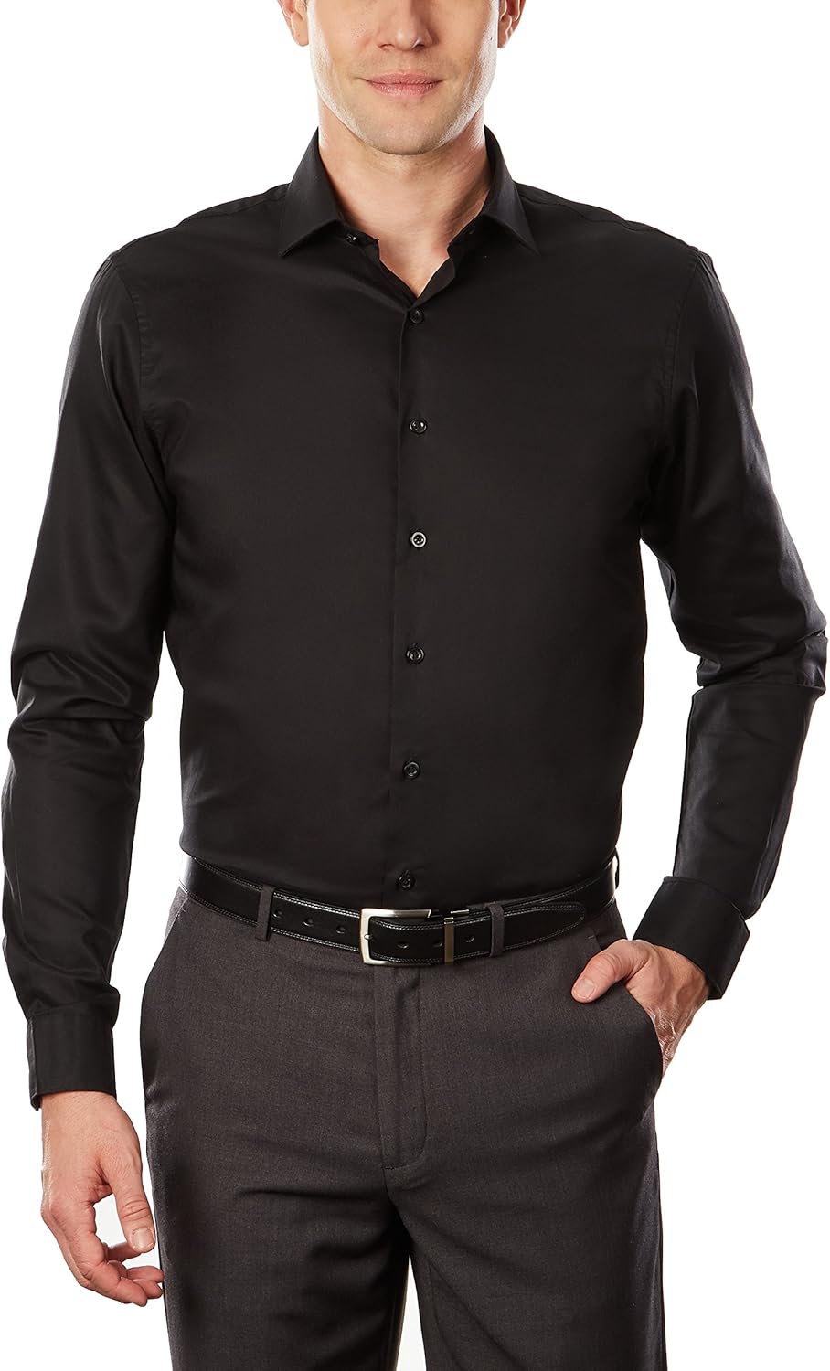 Kenneth Cole Unlisted Men's Dress Shirt Slim Fit Solid at  Men’s Clothing store