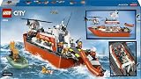 LEGO City Coast Guard Rescue Boat & Helicopter Toy 60504 with 5 Minifigures view 12
