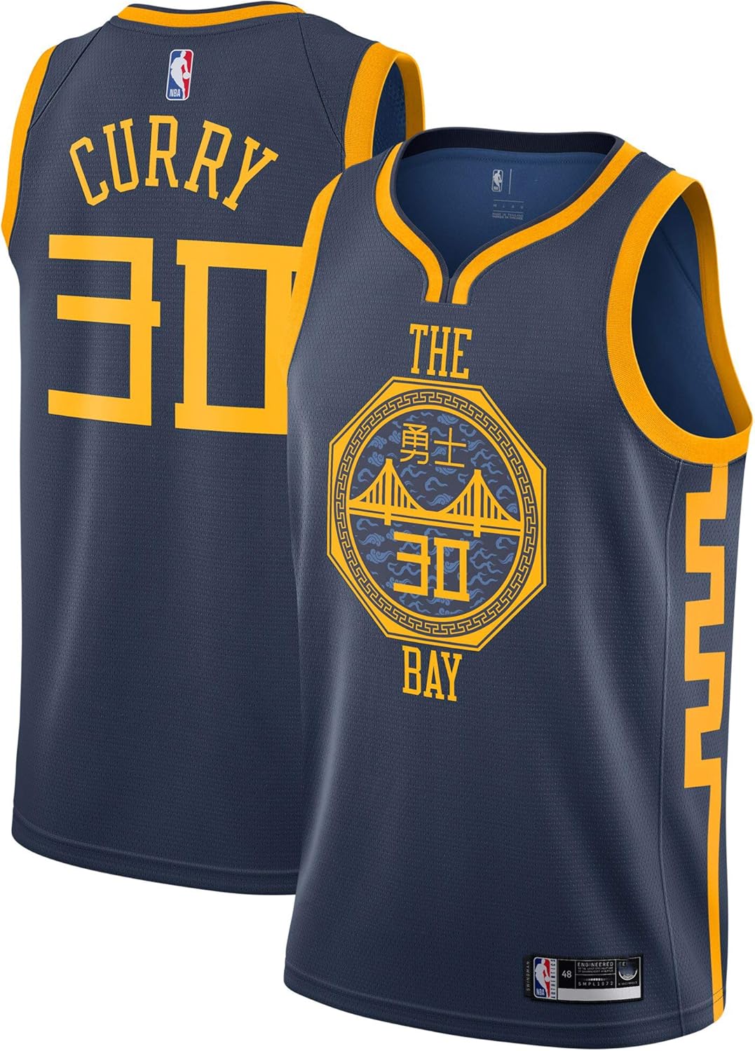 Amazon.com: Stephen Curry Golden State Warriors Navy Youth Alternate City Swingman Jersey (X 