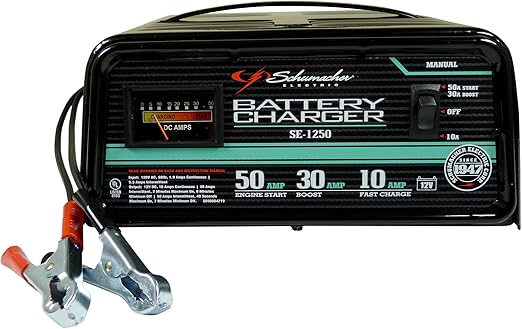 Schumacher SE-1250 Manual Operation 10 and 30 Amp Charger with 50 Amp