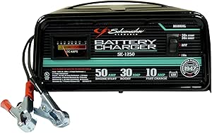 Schumacher SE-1250 Manual Operation 10 and 30 Amp Charger with 50 Amp