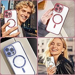IAIYOXI Magnetic Clear Case for iPhone 15 Pro with
