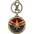 Amazon.com: Marvel Captain Logo Pewter Key Ring : Clothing, Shoes & Jewelry