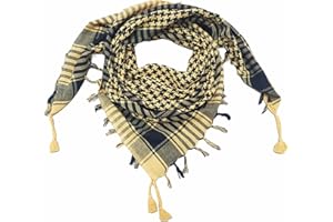 SheKaf Shemagh Scarf Men - Women/Cotton Military Keffiyeh Arafat Tactical Desert Head Wrap Valentines day gift for him & her
