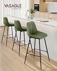 VASAGLE Bar Stools Set of 2, Bar Height Bar Stools