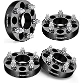 EVIL ENERGY 5x4.75 Wheel Spacers 1.25 inch Compatible with Chevy S10 1982-2004, 5x120.65 mm Hubcentric with Lip 5 Lugs 70.5 mm Hub Bore M12x1.5 Studs Black
