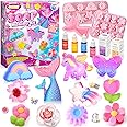Golray Soap Making Craft Kit for Kids Girl Toys, Make 40 Pcs+ Soap Supplies with Unicorn/Mermaid/Butterfly Model, 2 Essential Oil, DIY Science Art and Craft Kit for Kid Girl Age 5-7 8-12 Year Old Gift