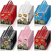 GliCraft 40 Pcs Spider Hero Party Favor Goodie Bags Web Boom Crash Non-woven Bags Bulk with Handles Reusable Birthday Treat Candy Bag for Birthday Party Favor 7.87 x 7.87 x 3.54 Inches