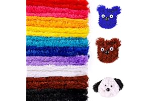 Aoibrloy 20 PCS Extra Thick Pipe Cleaners, 10 Colors Large Chenille Stems for Kids Art and Craft Projects, Craft Supplies for DIY Decorations - 30 mm x 12 Inch