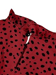 Avanova Women's Leopard Printed Ruffle Hem 3/4