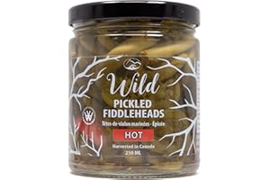 WEST COAST WILD FOODS QUALITY INTEGRITY SUSTAINABILITY Wild Pickled Fiddleheads (Hot | 250ml - 8oz)