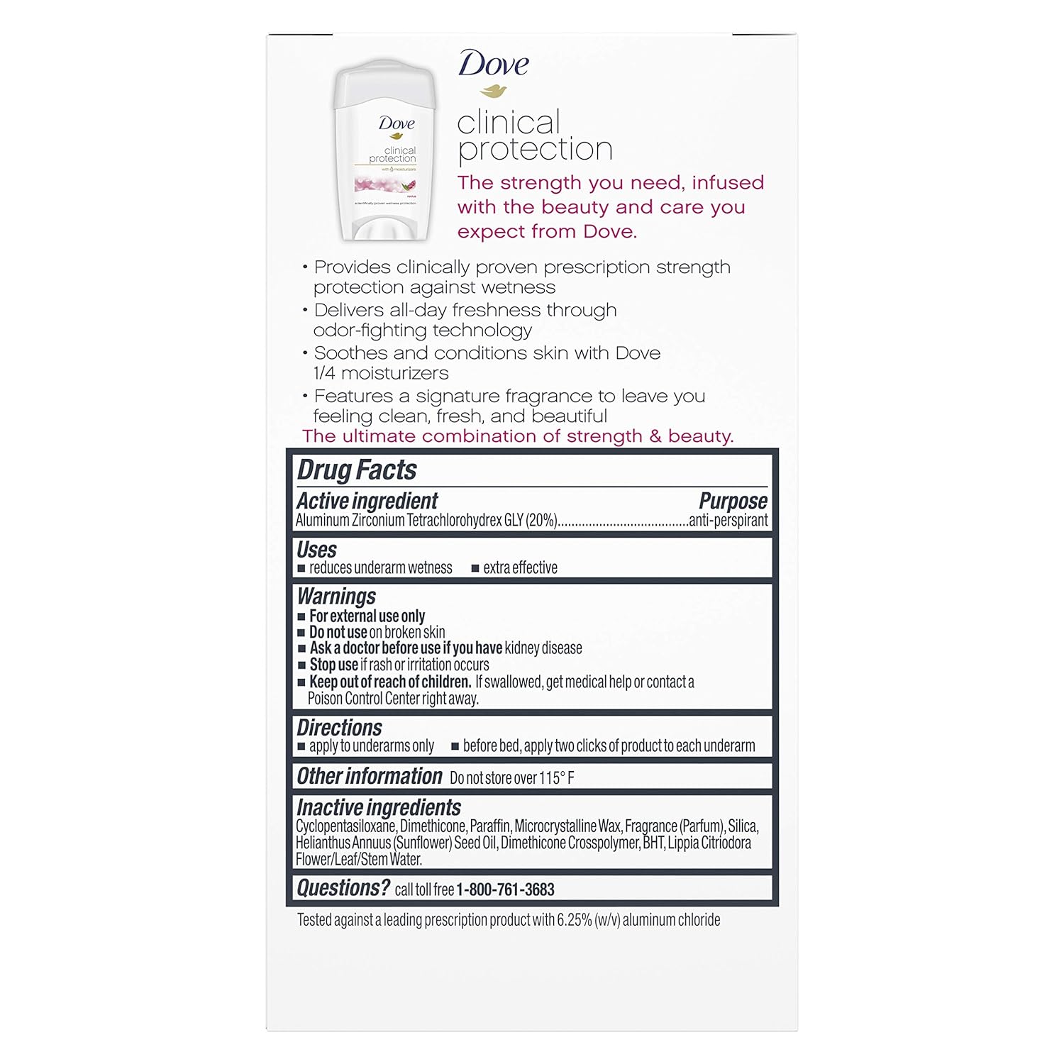 Dove Clinical Protection Antiperspirant Deodorant Revive 1.7 oz : Beauty