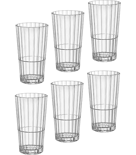 Amazon.com | Bormioli Rocco Exclusiva Negroni Glasses, Set of 12-12 Oz.  Ribbed Cocktail Tumblers Made in Italy with Star Crystal Glass & XLT  Treatment - Stylish Everyday Drinkware, Dishwasher Safe: Mixed Drinkware  Sets