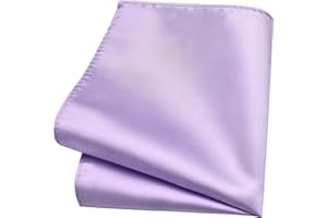 Branduce Solid Pocket Square for Men Plain Color Boy Handkerchief for Wedding Party