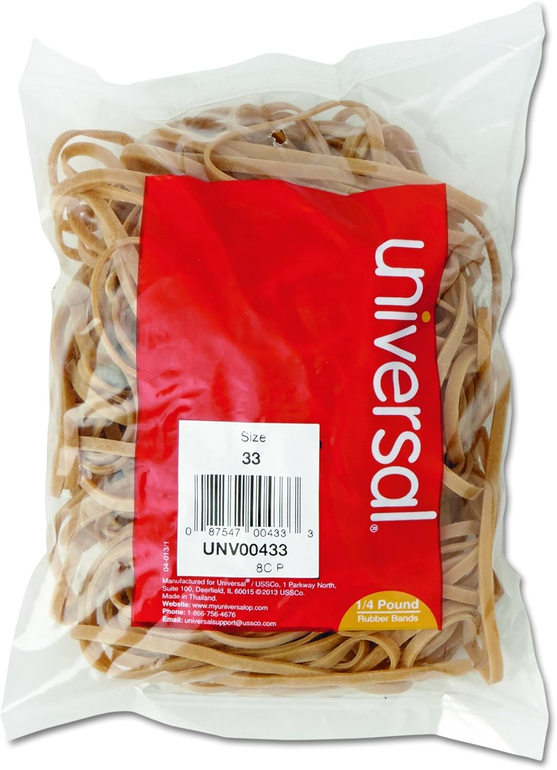 Universal Rubber Bands, Size 33, 3-1/2" x 1/8", 160 Pack (433) : Office Products