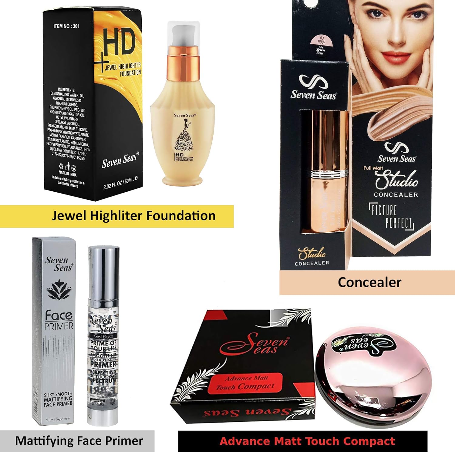 primer concealer foundation combo