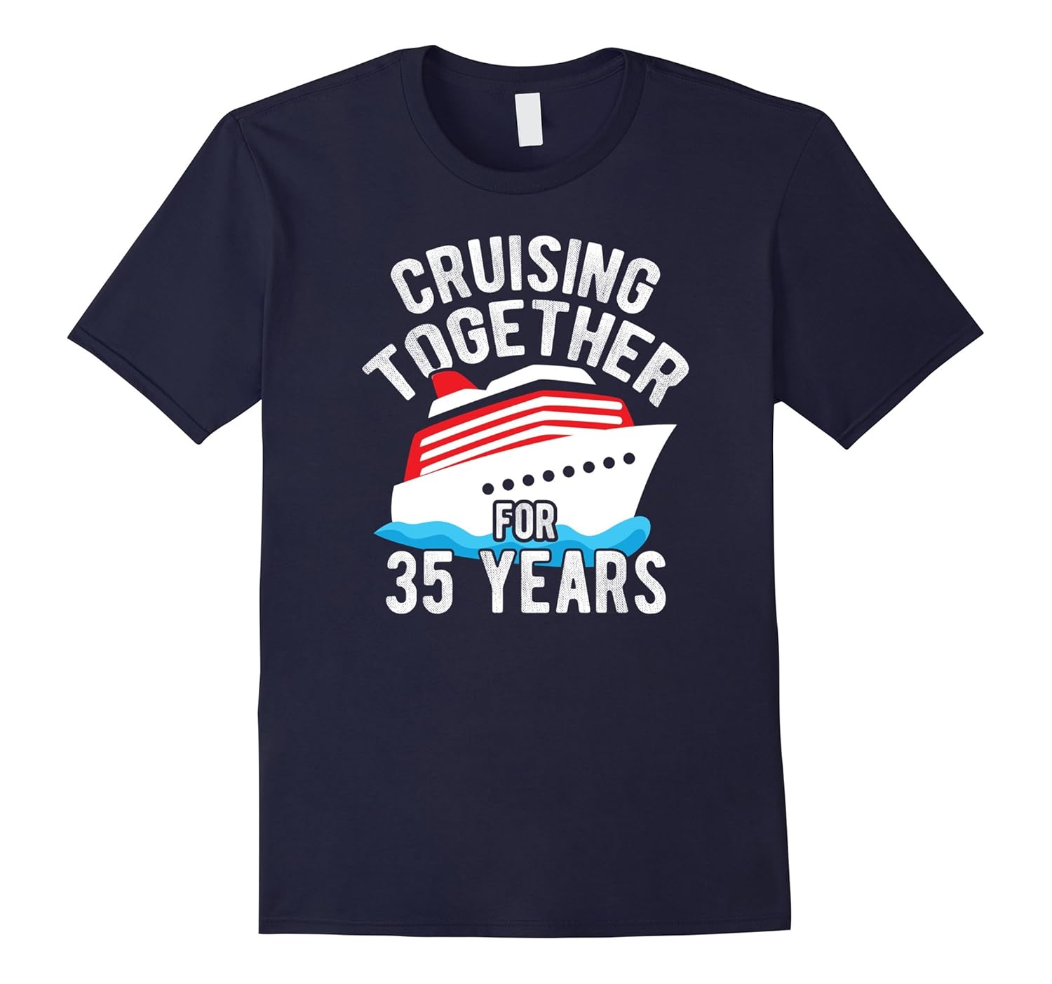 35th Anniversary Gift T Shirt Cruising Together 35 Years Tee-Rose