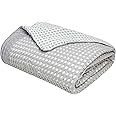 Sofila 100% Cotton Waffle Weave Blanket for Couch Adults Twin Blanket Soft Warm Comfortable Super Fuzzy for Bed Sofa All Season Decoration, Queen Size (90 x 90 inches), Light Grey